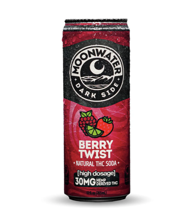 Moonwater Beverages Natural 30mg THC High Doose / Berry Twist